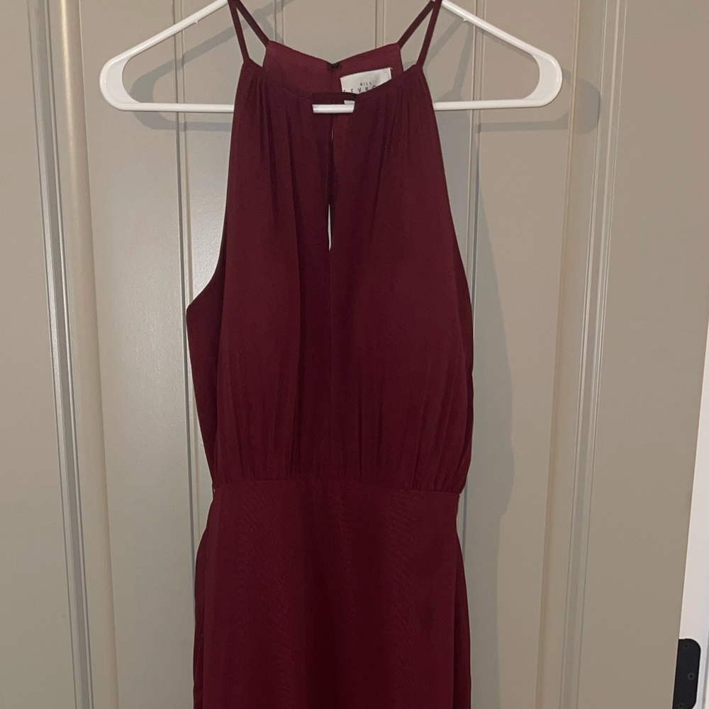 Woman’s size 6 Bill Levkoff bridesmaids dress color is wine